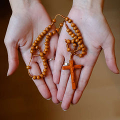 Sacria - Unique Wooden Rosary: ​​The Symbol of Spirituality and Hope!