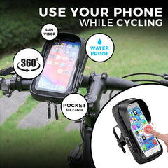 Arrand - Waterproof Phone Holder for Bicycle - Protection and Functionality