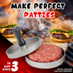 BurgerX - Professional Burger Press for Juicy and Uniform Patties!