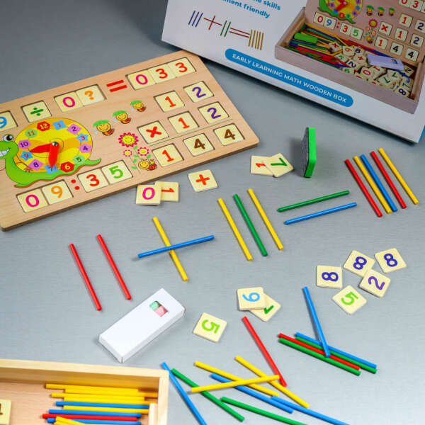 Mathy - Wooden Math Learning Set: Fun and Education for Everyone!