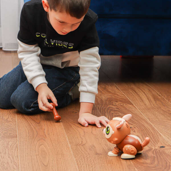 Scuppy - Interactive Robotic Toy: Fun and Sounds Like a Real Dog!