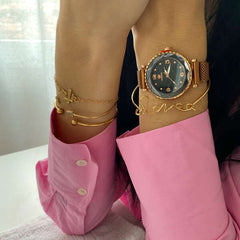 Heily - Luxury Bracelet and Watch Set: Add a Charming Flair to Your Style!