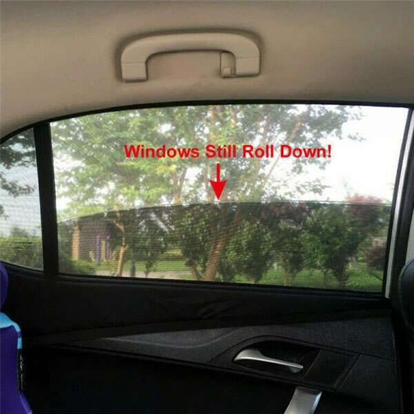 PortaShade - Set of 2 Car Window Sunshades: More Comfortable and Safe Travel!