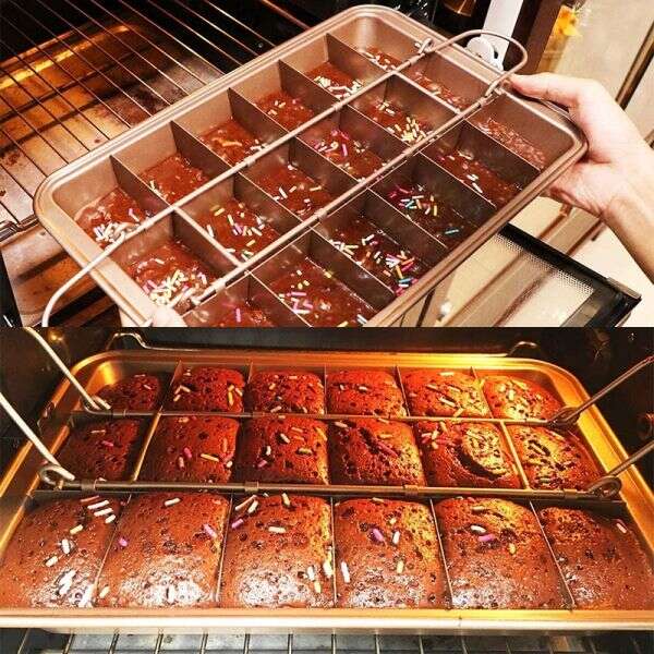 CakeyBakey - Baking Tray with Dividers for Perfect Cakes!