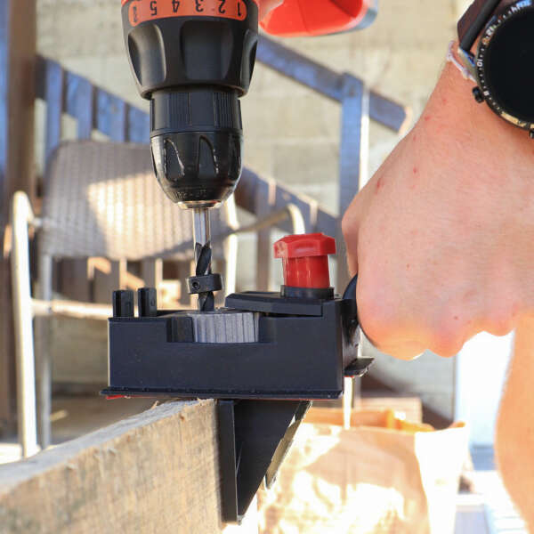 Ruddler - Drill Guide Tool: Precise Holes in Wood Every Time!