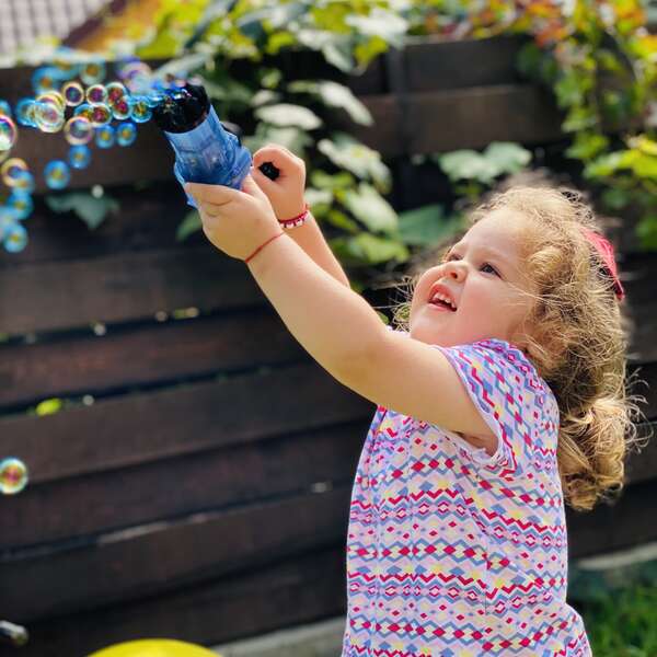 BubbleTop - Large Bubble Blower with LED Lights and Music - Endless Fun!