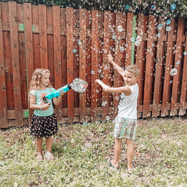 BubbleTop - Large Bubble Blower with LED Lights and Music - Endless Fun!