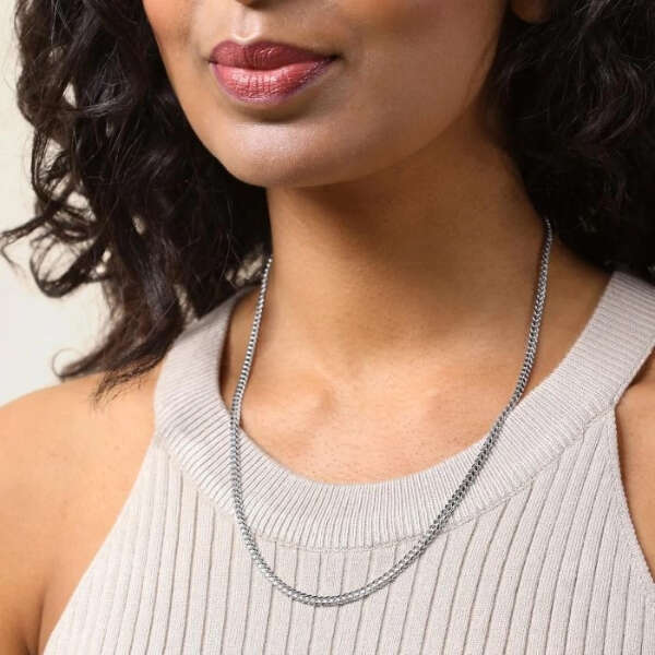 Abundo Massive Stainless Steel Necklace - Elegance and Refinement for Any Outfit