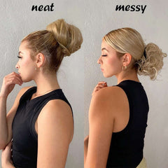 Blonde - Set of 2 Reusable Hair Buns - Instant Volume and Natural Look!