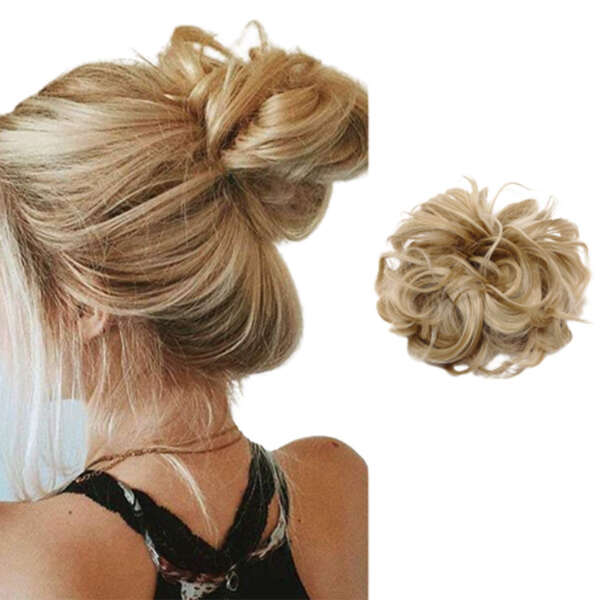 Blonde - Set of 2 Reusable Hair Buns - Instant Volume and Natural Look!