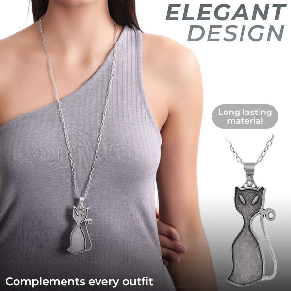 Gatta - Modern Cat Pendant Necklace: Express Your Love for Cats!