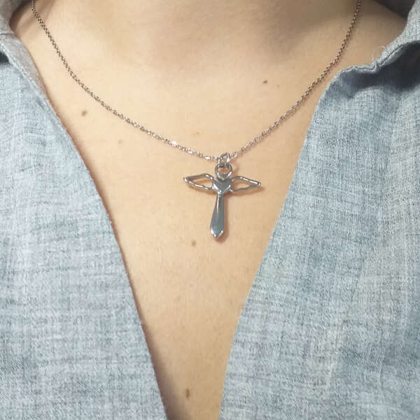 Aurora - Artistic Cross Necklace - Spiritual Energy and Protection