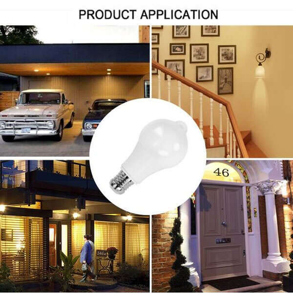 InstaLuce - Set of 3 LED Bulbs with Motion Sensor: Smart and Practical Lighting!