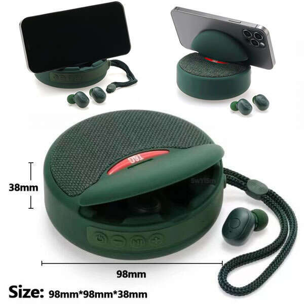 Wowster - 2 in 1 Wireless Headphones and Stereo Speaker Set: High Quality Sound Anywhere!