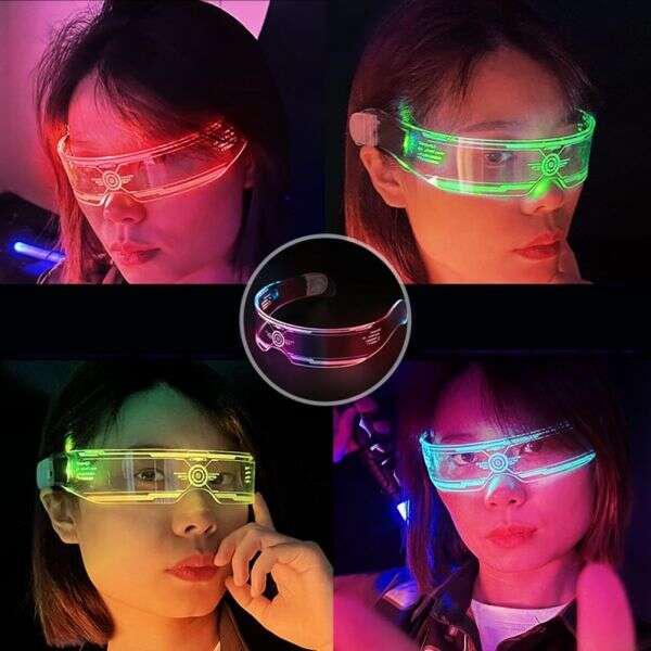 LedEye - Sunglasses with LED Lights: Shine at Every Party!