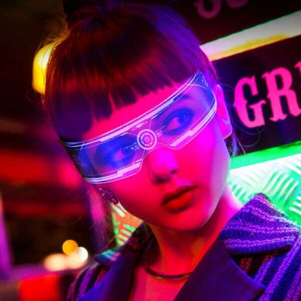 LedEye - Sunglasses with LED Lights: Shine at Every Party!