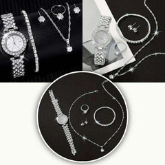 Diamonda - Elegant Jewelry Set with Watch and Accessories, FREE Bracelet!