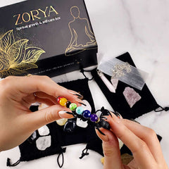 Zorya - Box with Natural Stones for Chakras: Positive Energy and Balance Every Day!