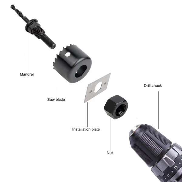 Torqmax - 6-Piece Drill Bit Set: Precision and Durability in Your Projects!