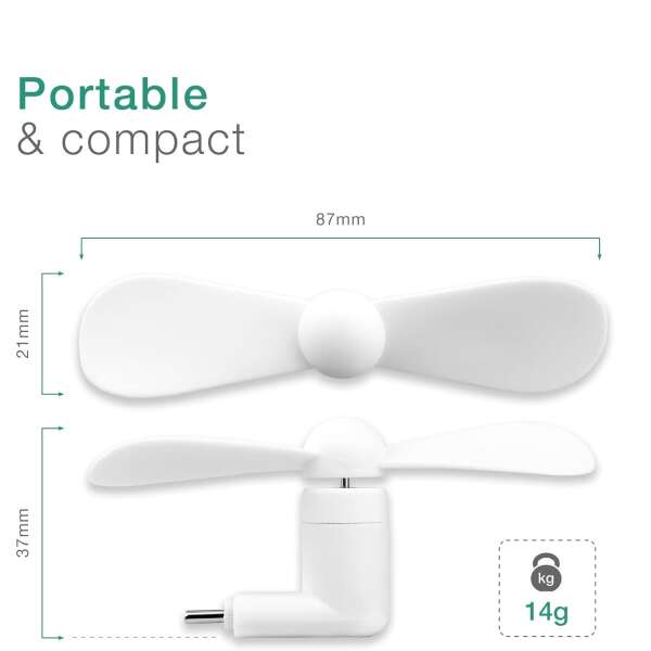 Digifan - Mini Portable USB Fan for Mobile!