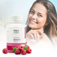 Beauty Gummies Raspberry - 60 Nourishing Gummies for Hair, Skin and Nails!