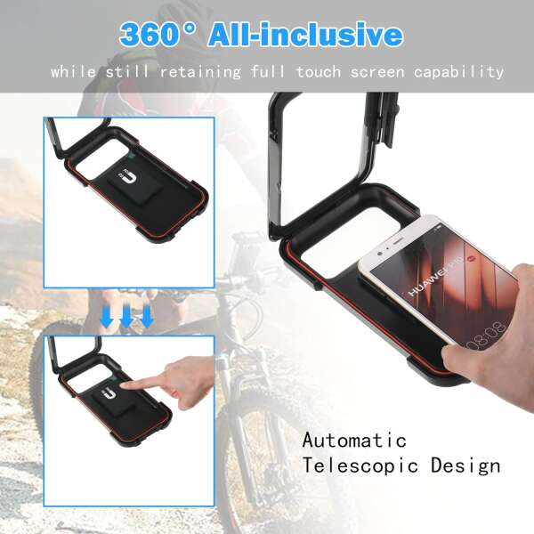 Stabilix - Magnetic Mobile Phone Holder with Telescopic Stand: Navigate Safely!