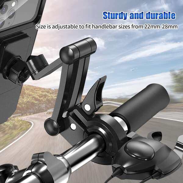 Stabilix - Magnetic Mobile Phone Holder with Telescopic Stand: Navigate Safely!