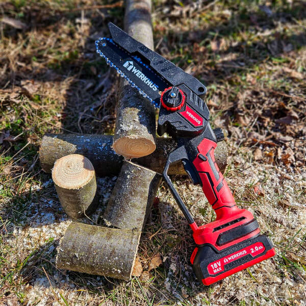 Werkhus - Cordless Wood Saw: Powerful Set for Fast and Precise Gardening!