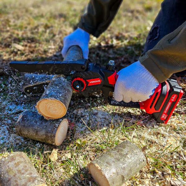 Werkhus - Cordless Wood Saw: Powerful Set for Fast and Precise Gardening!