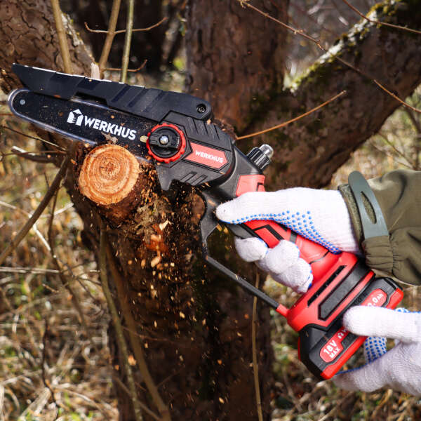 Werkhus - Cordless Wood Saw: Powerful Set for Fast and Precise Gardening!