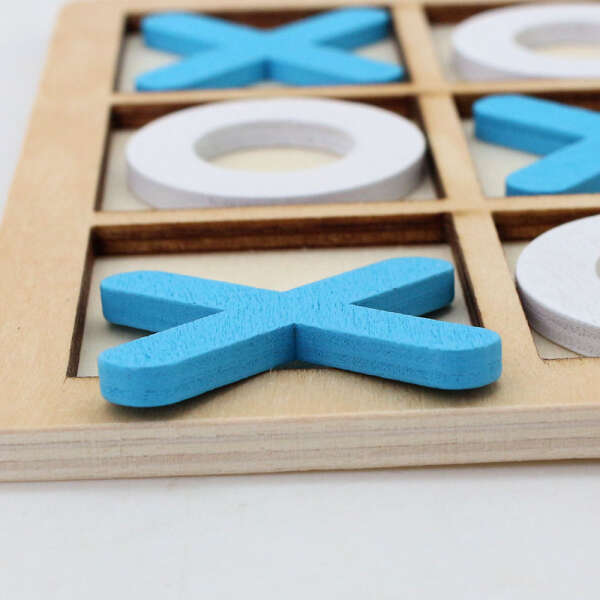 EksiOksi - Wooden X and O Game - The Classic Tic-Tac-Toe!