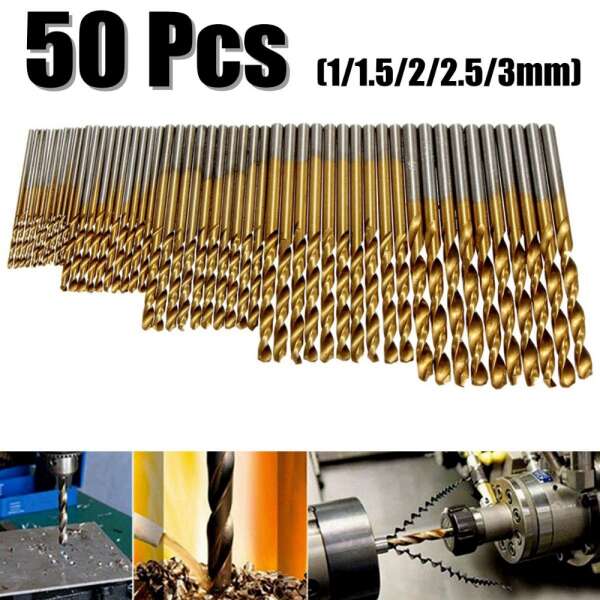 Drillo - Set of 50 High Speed ​​Steel Drill Bits!