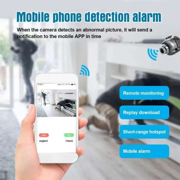 Mikrokam - Mini Wireless Camera: Discreet and Efficient Surveillance for Your Security!