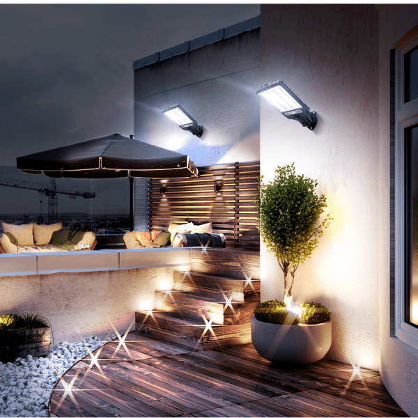 Sunlert - Solar LED Lamp with Motion Sensor: Efficient Lighting for Outdoor Spaces!