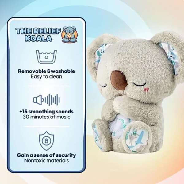 DreamyKoala - Cute Koala Toy with Music and Light for Sleep!