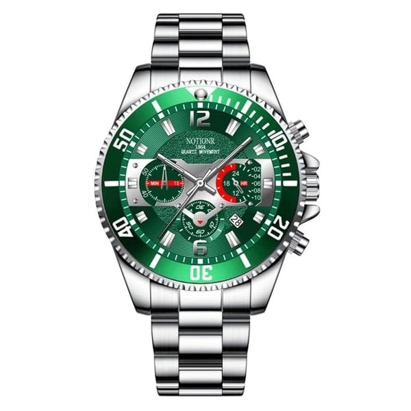 Greno - Fashionable Men's Set: Modern Watch with TWO FREE Bracelets!