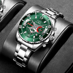 Greno - Fashionable Men's Set: Modern Watch with TWO FREE Bracelets!