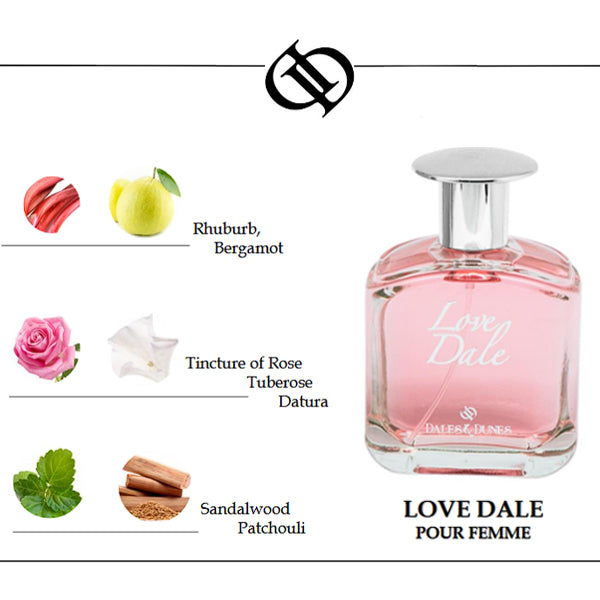 Love Dale - Eau de Toilette: Floral and Woody Notes for an Unmistakable Fascination!