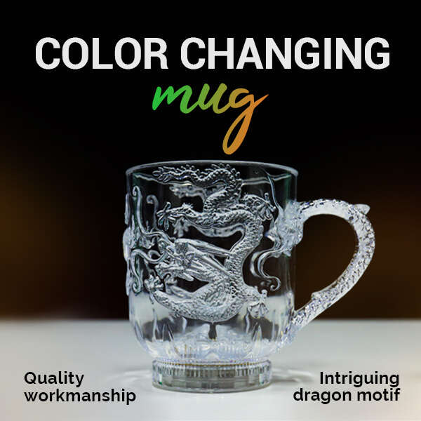 NightDragon - 3D LED Dragon Mug: Transform Your Drink into Colorful Experiences!