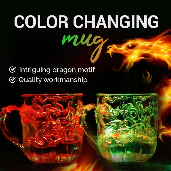 NightDragon - 3D LED Dragon Mug: Transform Your Drink into Colorful Experiences!