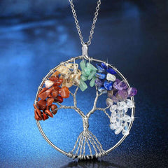 Alma Tree of Life Necklace - Chakra Activation with 7 Natural Stones!