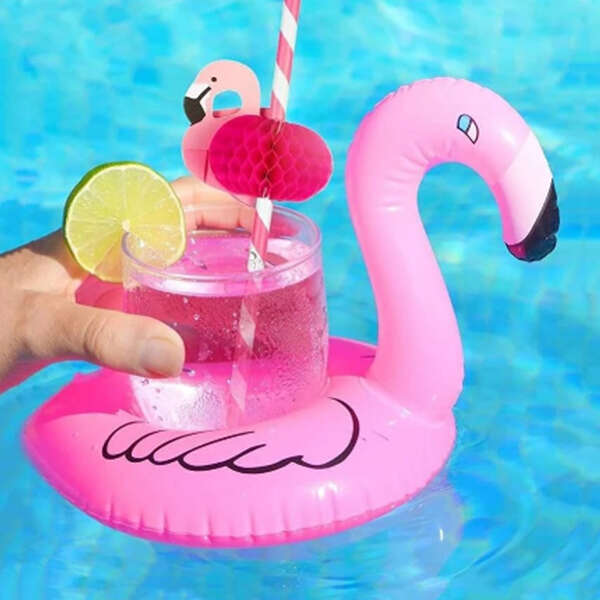 Floatmate - Set of 10 Inflatable Drink Holders: Fun at the Pool and Beach!