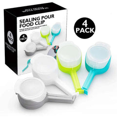 Snaptack - Set of 4 Bag Clips: Keep Your Food Fresh and Safe!