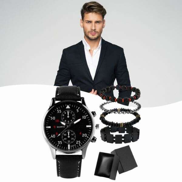 Danesson - Modern Watch Set with 4 Interchangable Bracelets!