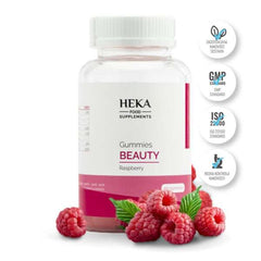 Beauty Gummies Raspberry - 60 Nourishing Gummies for Hair, Skin and Nails!