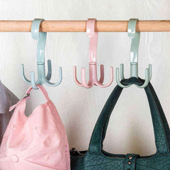 NeoHook - Set of 5 Rotating Hanging Hooks: Organize Your Closet Effortlessly!