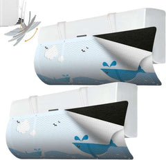 Divertix - Flexible Air Conditioner Deflectors with Playful Illustrations!