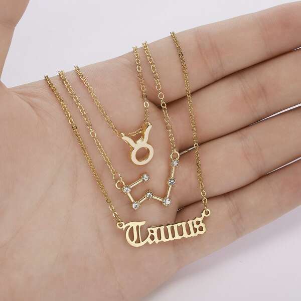 Astrea - Set of 3 Zodiac Necklaces - Elegance and Connection with Your Zodiac Sign