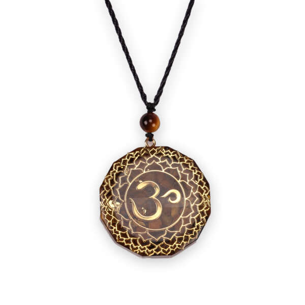 Nadia - Reiki Necklace with Pendant: Equipped with Tiger's Eye or Turquoise for Energetic Harmony!