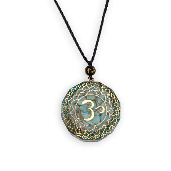 Nadia - Reiki Necklace with Pendant: Equipped with Tiger's Eye or Turquoise for Energetic Harmony!